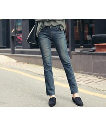 HOTPING | 裏起毛ウォッシュデニムパンツ(デニムパンツ)