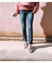 HOTPING | 裏起毛ウォッシュストレートデニムパンツ(デニムパンツ)