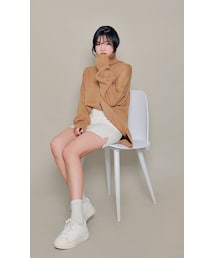 HOTPING | サイドスリットタートルニットプルオーバー(ニット/セーター)