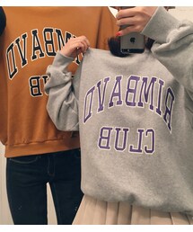 HOTPING | 裏起毛ロゴプリントスウェットプルオーバー(スウェット)