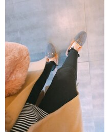 HOTPING | ウエストゴムフリンジヘムコットンパンツ★裏起毛(その他パンツ)