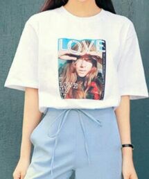 HOTPING | LOVEフォトプリントTシャツ(Tシャツ/カットソー)