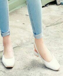 HOTPING | チャンキーヒールスリングバックパンプス(パンプス)