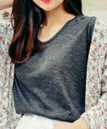 HOTPING | ナチュラルラウンドネックTシャツ(Tシャツ/カットソー)