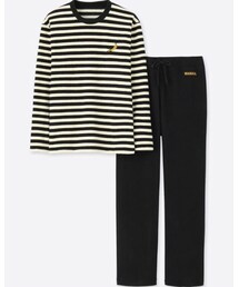 UNIQLO | アンディ・ウォーホルとユニクロのコラボ バナナボーダーフリースセット上下(トップス)