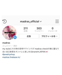 ⁑ madras Instagram ⁑ | http://madras.thebase.in/(アクセサリー)