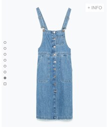 ZARA | デニムサロペットワンピース(ワンピース)