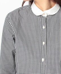 earth music&ecology | 圓領復古格紋襯衫(シャツ/ブラウス)