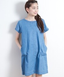 earth music&ecology | 單寧口袋洋裝(ワンピース)