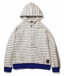 430 | 430(フォーサーティ) ジップアップパーカー/PILE BORDER JIP UP PARKA(ブルゾン)