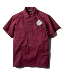 Cut-Rate | CUT RATE(カットレイト）シャツ / S/S EMBROIDERY WORK BLUE(シャツ/ブラウス)