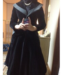 ベロアワンピースコート(その他アウター)