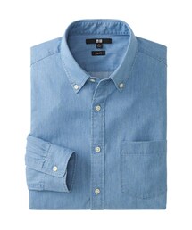 UNIQLO | MEN DENIM SLIM FIT LONG SLEEVE SHIRT(シャツ/ブラウス)