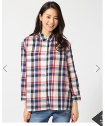 GLOBAL WORK | コットンテンセルロングシャツ(シャツ/ブラウス)