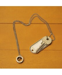キー＆プレートネックレス(ネックレス)