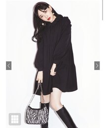 GRL | パワショルティアードシャツワンピース [iz289](ワンピース/ドレス)