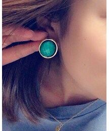 Handmade | ターゴイス風ピアス(ピアス（両耳用）)