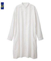 GU | ガーゼシャツワンピ(シャツワンピース)