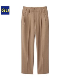 GU | ハイウエストタックパンツ(その他パンツ)