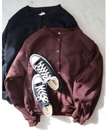 Laulea shop | 裏起毛スウェットカーディガン(スウェット)