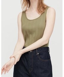 UNIQLO | ランダムリブタンクトップ(タンクトップ)