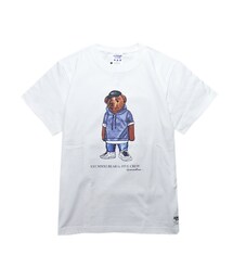 GIMME FIVE F.V.C. BEAR TEE（WHITE）(Tシャツ/カットソー)