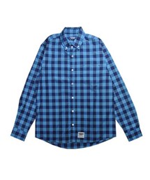 GIMME FIVE CHECK L/S SHIRTS（BLOCK CK/BLU）(シャツ/ブラウス)