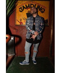 MITHRA / MULTI CHECK L/S SHIRT(シャツ/ブラウス)