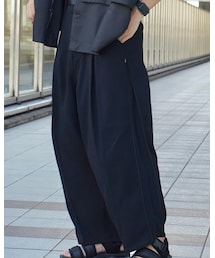 HARE | シークレットワイドテーパードパンツ(スラックス)