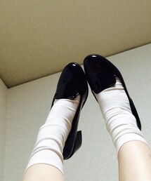GLOBAL WORK | エナメル ローファーふうなパンプス(パンプス)