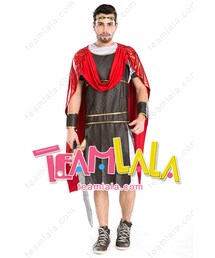メンズ 古代ヨーロッパ武士 ハロウイン イベント 仮装衣装 レディース クリスマスローマ戦士 変装コスプレ衣装(サロペット/オーバーオール)