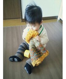 ☺ | ポンポン舐めたら思いのほかケバケバする！！(帽子)