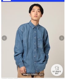 BEAMS | BEAMS / デニム イージー ミニ レギュラー シャツ(シャツ/ブラウス)