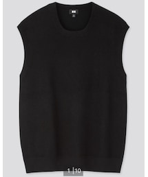 UNIQLO | オーバーサイズクルーネックベスト(ベスト)