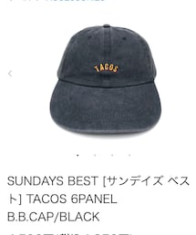 SUNDAYS BEST | キャップ