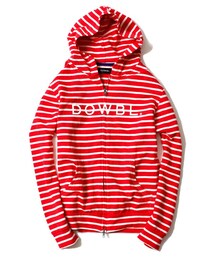 DOWBL | ベーシックロゴボーダーパーカー(パーカー)