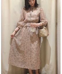 earth music&ecology | ebc ペプラムポイントワンピース ¥5,990(ワンピース/ドレス)