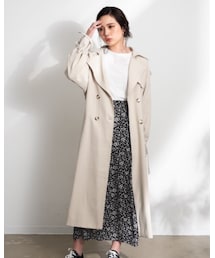 Aunt Marie's ¥13200 | MARIE’S　ベーシックロングトレンチコート(トレンチコート)