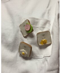 kosokoso | 食ぱんさん・ブローチ(ブローチ/コサージュ)