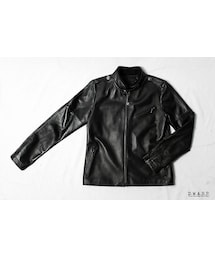 D.W.A.R.P. | D.W.A.R.P.立領水洗羊皮夾克(その他アウター)
