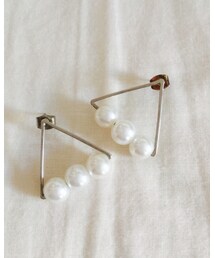 3coins | トライアングルパール(ピアス（両耳用）)