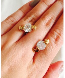 no brand | 月と星(ピアス（両耳用）)