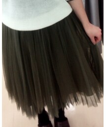 used | カーキチュールスカート(スカート)