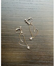 Blue Bluet | ハートイヤリング(イヤリング)