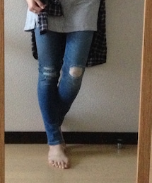 ZARA | ダメージスキニーデニム(デニムパンツ)