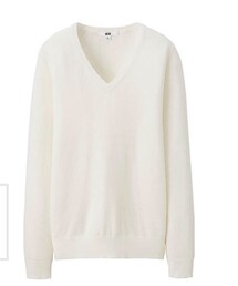 UNIQLO | コットンカシミヤVネックセーター(ニット/セーター)