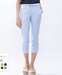 UNIQLO | ストレッチストライプクロップドパンツ(その他パンツ)