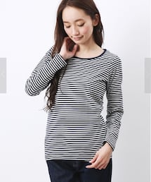 Green Parks fuuwa | オーガニックコットンボーダーロングT(Tシャツ/カットソー)