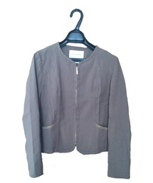 La TOTALITE | リネンストレッチC-ZIP ジャケット。(ジャケット/アウター)