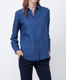 UNIQLO | 青リネンシャツ(シャツ/ブラウス)